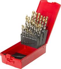 SET DE BROCAS HSS REV. TITANIO 1/16" - 1/2" 29 PZAS