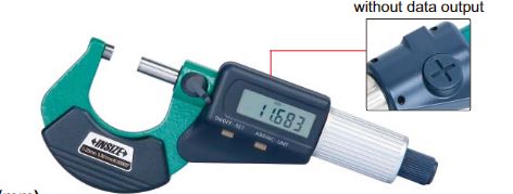 MICROMETRO DIGITAL P/EXTERIORES DE 0 - 25.00MM/0 - 1" EN 0.001MM/0.00005"