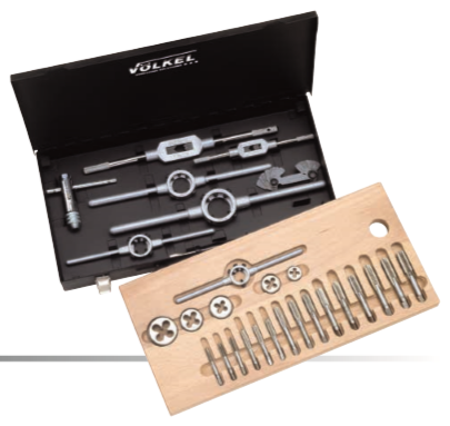 SET DE MACHUELOS, MANERALES Y TARRAJAS 1/4&quot; - 1&quot; NF