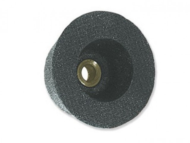 RUEDA NEGRA COPA CONICA C/ROSCA 37C 5'' X 2'' X 5/8'' G16