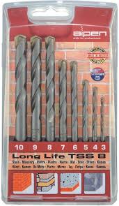SET DE BROCAS P/CONCRETO 4.00MM - 10.00MM (5/32&quot; - 3/8&quot;) 5PZS