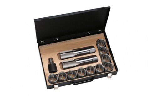SET DE MACHUELOS Y REPARADORES DE ROSCA 1/4" - 1/2" NC