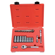 SET DE COPAS 3/8&quot; - 7/8&quot; RAIZ 3/8&quot; C/ACCESORIOS