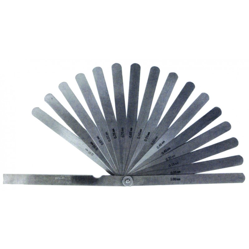 CALIBRADOR DE HOJAS DE 0.05 - 1.00MM X 100.00MM 28 HOJAS