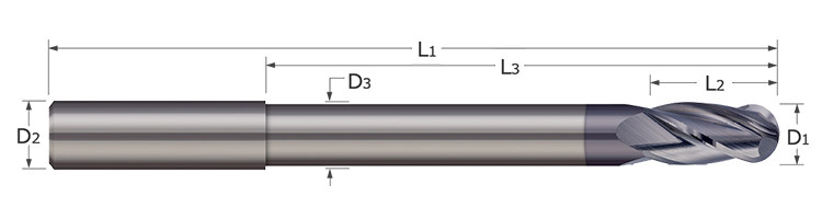 FRESA BOLA TUNGSTENO 4.00MM 3F
