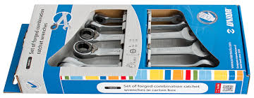 SET DE LLAVES COLA CORONA C/RATCH DE 8.00 - 19.00MM 6 PZAS.