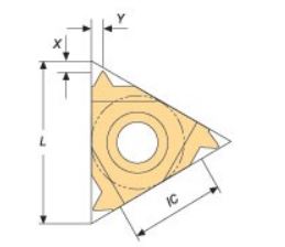 INSERTO P/ROSCADO 16 ER AG60 (0.5 - 3.0MM / 48 - 8TPI) PH6920