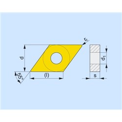 INSERTO P/TORNEADO DNMG 150404E-FF:T8315