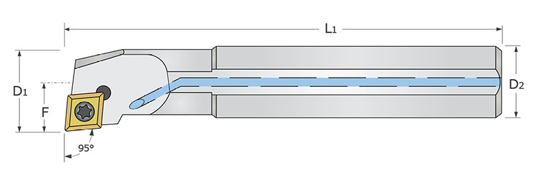 BARRA P/TORNEADO 1/2&quot; A08K SCLCR 2