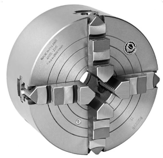 CHUCK UNIVERSAL DE 20&quot; 4 MORDAZAS RESPALDO PLANO SEMI ACERO