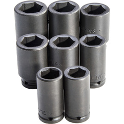 SET COPA DE IMPACTO 1&quot; - 1-1/2&quot; RAIZ 3/4&quot; XL 6 PTS 8 PIEZAS