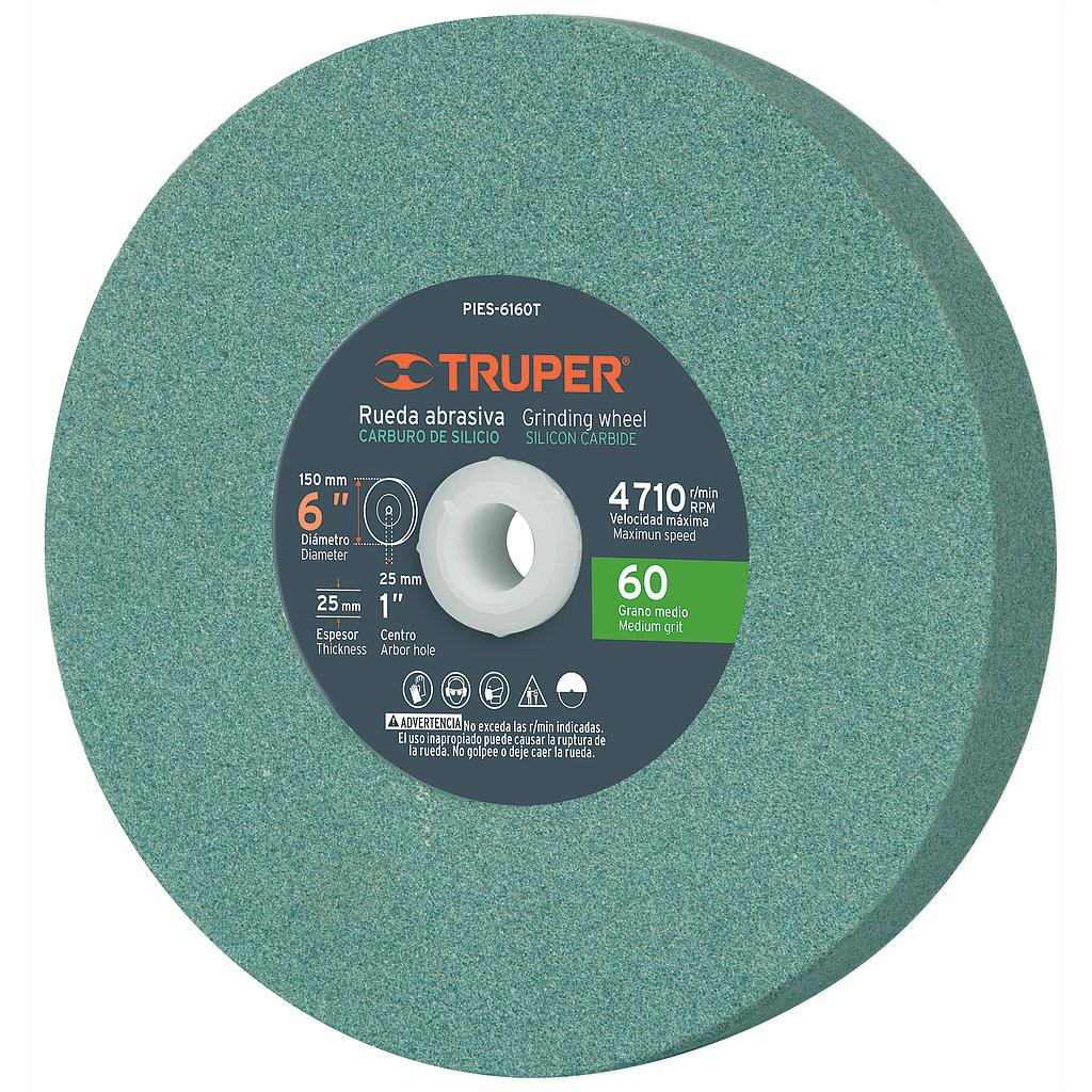 RUEDA GRIS 6&quot; X 1&quot; X 1&quot; G60