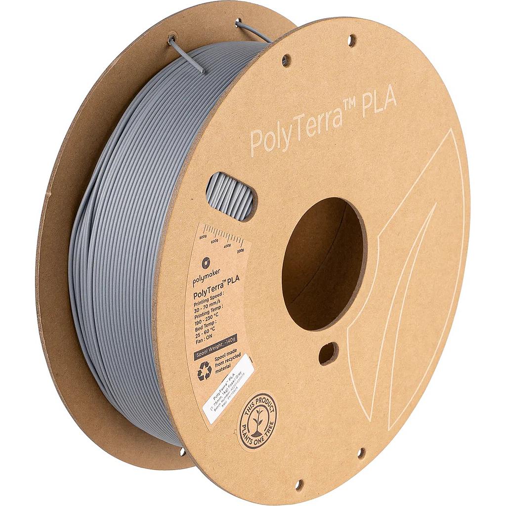 FILAMENTO DE 1.75MM 1KG PLA COLOR FOSIL GRIS