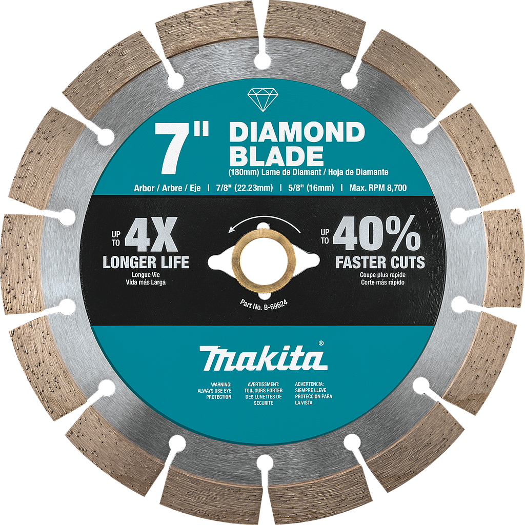 DISCO DIAMANTE P/CONCRETO 7&quot; X 7/8&quot; X 1/8&quot;