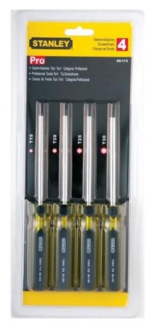 SET DESTORNILLADOR TORX T15 - T30 4 PIEZAS