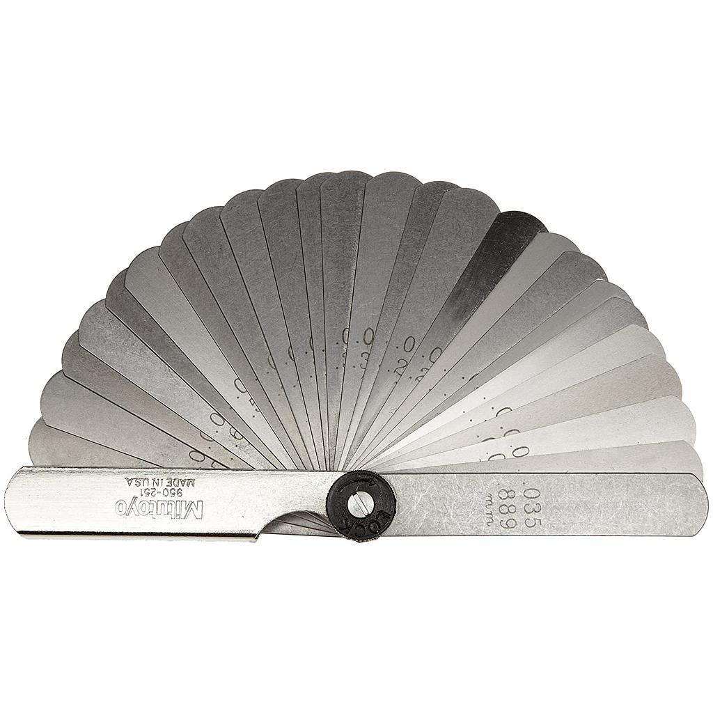 ***DESCONTINUADO***CALIBRADOR DE HOJAS DE 0.0015&quot; - 0.200&quot; X 3&quot;