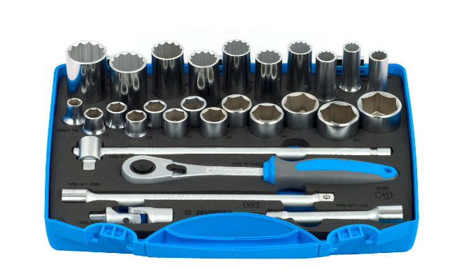 SET DE COPAS 10.00 - 32MM Y 12.00 - 30.00MM XL 28PZAS