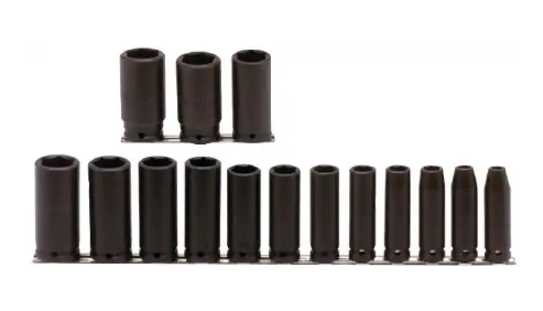 SET COPAS DE IMPACTO 3/8&quot; - 1-1/4&quot; 15 PIEZAS 6PTS XL RAIZ 1/2&quot;