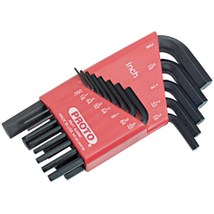 SET DE LLAVES ALLEN CORTAS .050 - 3/8&quot;