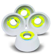 RUEDA BLANCA COPA CONICA 5&quot; X 1-3/4&quot; X 1-1/4&quot; G80