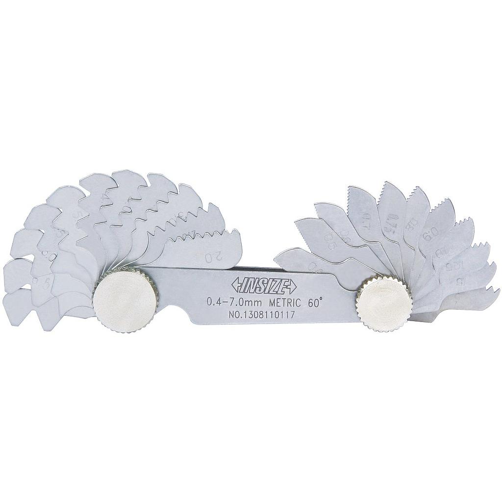 CALIBRADOR DE ROSCAS DE 55° MM/PULG. 52 PZAS