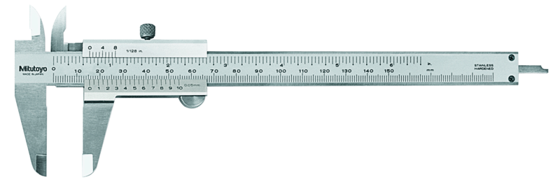 VERNIER PIE DE REY DE 6&quot; EN 1/128&quot;