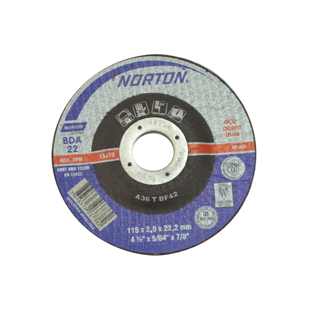 DISCO P/PULIR METAL 7'' X 1/4'' X 7/8''