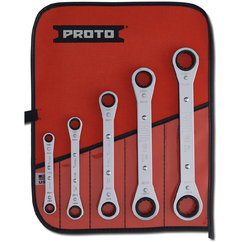 SET DE LLAVES COLA CORONA ACODADA C/RATCH 1/4&quot; - 3/4&quot;
