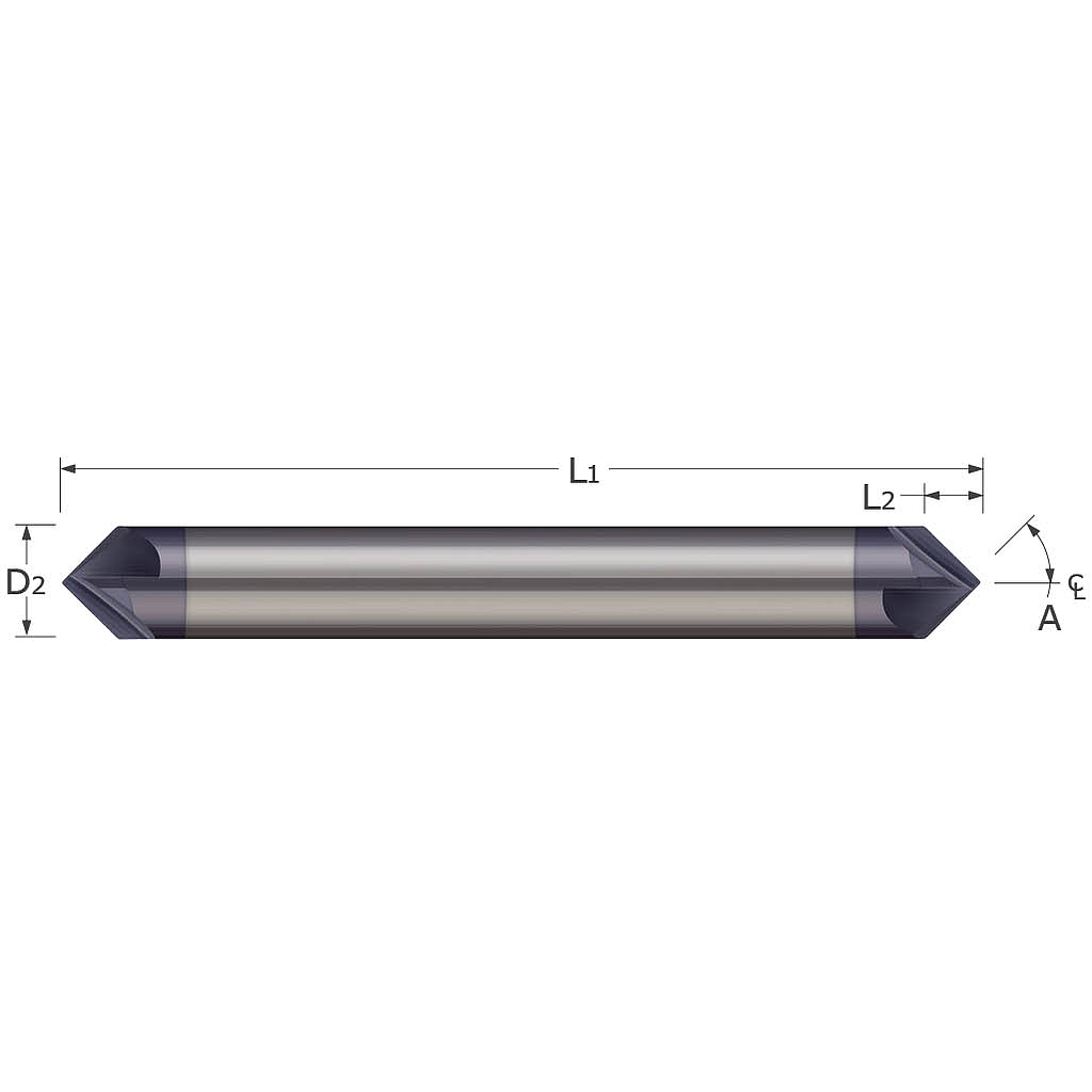 AVELLANADOR TUNGSTENO 5/16&quot; DOBLE CORTE 60° 6F