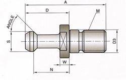 PULL STUD CAT 40
