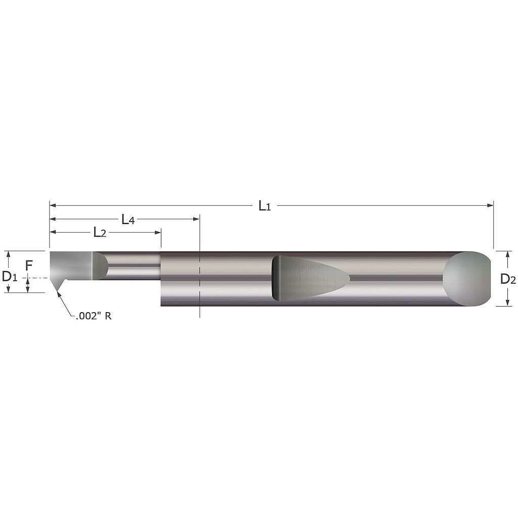 BARRA TUNGSTENO P/ROSCADO INTERNO 0.230&quot;(5.84MM)