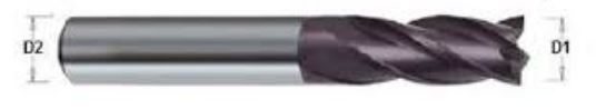 FRESA PLANA TUNGSTENO 1/8&quot; X 1/4&quot; 3F