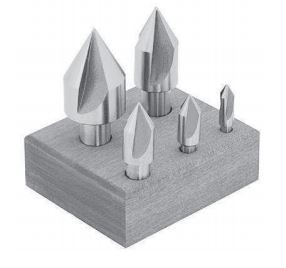 SET DE AVELLANADORES DE 1/4&quot;, 3/8&quot;, 1/2&quot;, 3/4&quot; Y 1&quot; A 60°