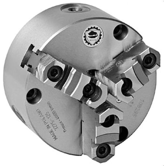 CHUCK UNIVERSAL DE 10&quot; 3 MORDAZAS RESPALDO PLANO SEMI ACERO
