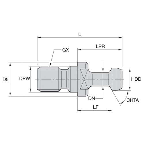 PULL STUD BT-40 x 45°