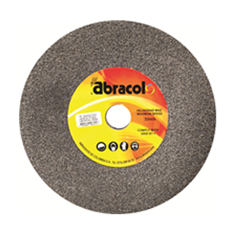 RUEDA CAFÉ/GRIS 8" X 1" X 1-1/4" G80