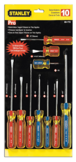 SET DESTORNILLADOR STANLEY 10 PIEZAS