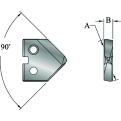 INSERTO P/TALADRADO Y SERIES T-A 3/8&quot;