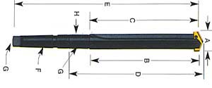 PORTA INSERTO P/TALADRADO 1-13/32&quot; - 1-7/8&quot; CONO MORSE 4