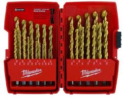 SET BROCA REVESTIMIENTO TITANIO 1/16" - 1/2"
