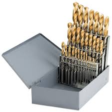 SET BROCA HSS REV. TITANIO 1/16" - 5/8"