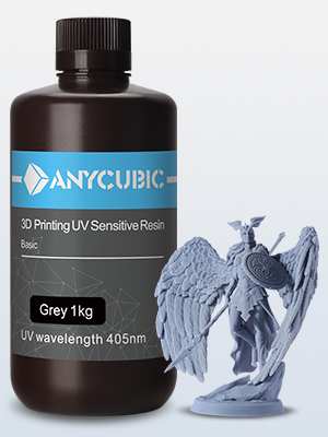 RESINA P/IMPRESORA 3D - GRIS 1000g