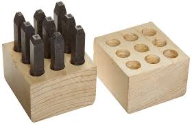 SET NUMEROS INVERTIDOS 1/16&quot; 9 PIEZAS