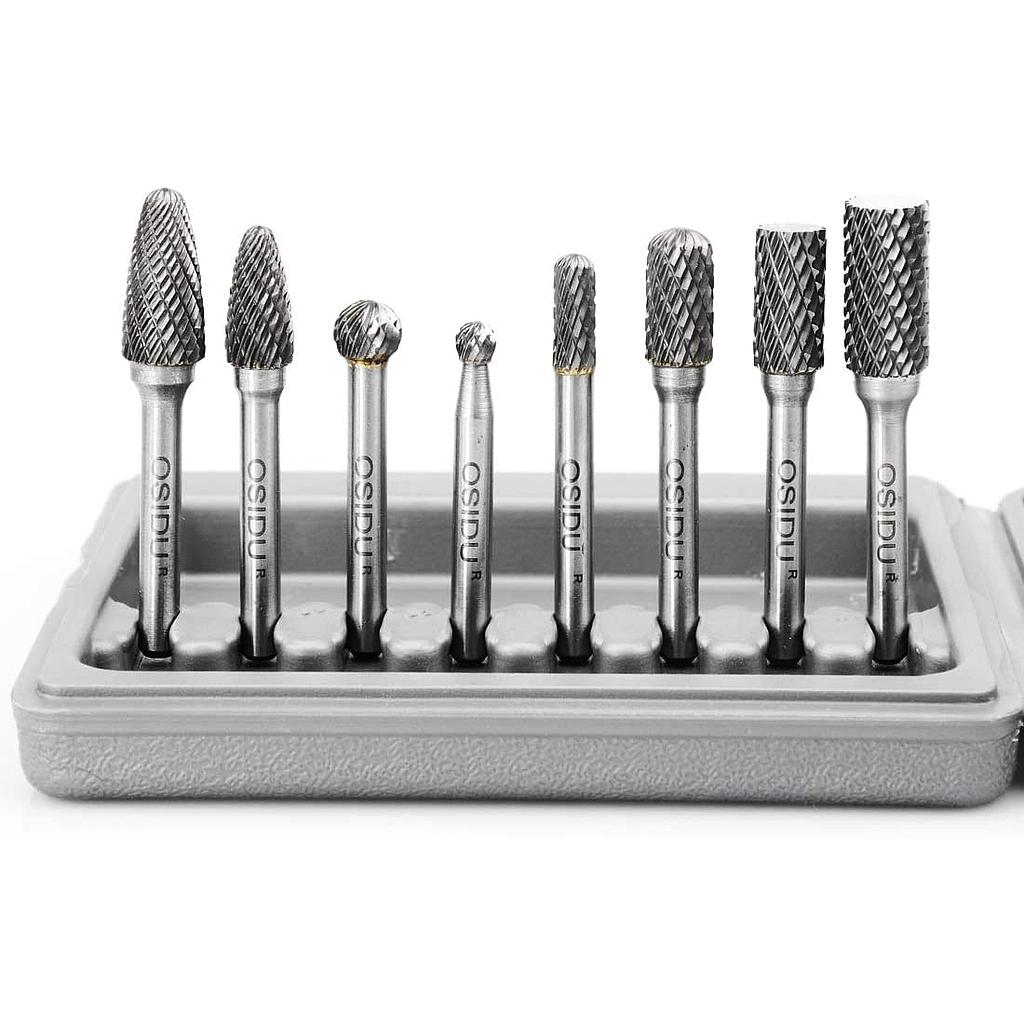 SET ROTAFRESAS 1/4&quot; 8 PZS