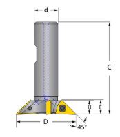 AVELLANADOR DE INSERTOS 3/4&quot; X 3/8&quot; 45º