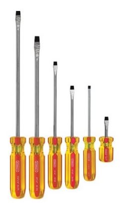 SET DESTORNILLADOR PLANO 6 PZS