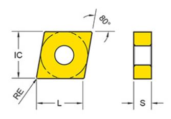 INSERTO P/TORNEADO CNMG 120408-UM YG3020