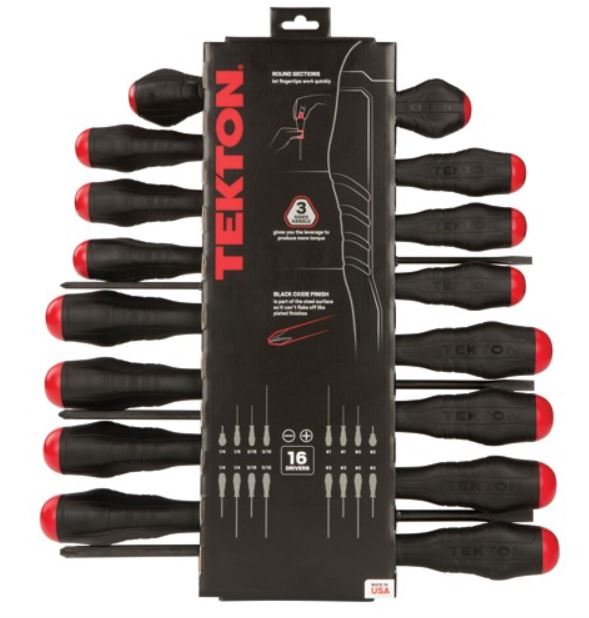 SET DESTORNILLADORES COMBINADOS 16 PIEZAS