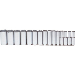 SET DE COPAS 8.00 - 19.00MM RAIZ 3/8&quot; XL 12PTS 12PZAS