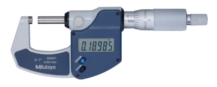 MICROMETRO DIGITAL P/EXTERIORES 0-1" / 0 - 25.00MM EN 0.00005" / 0.001MM